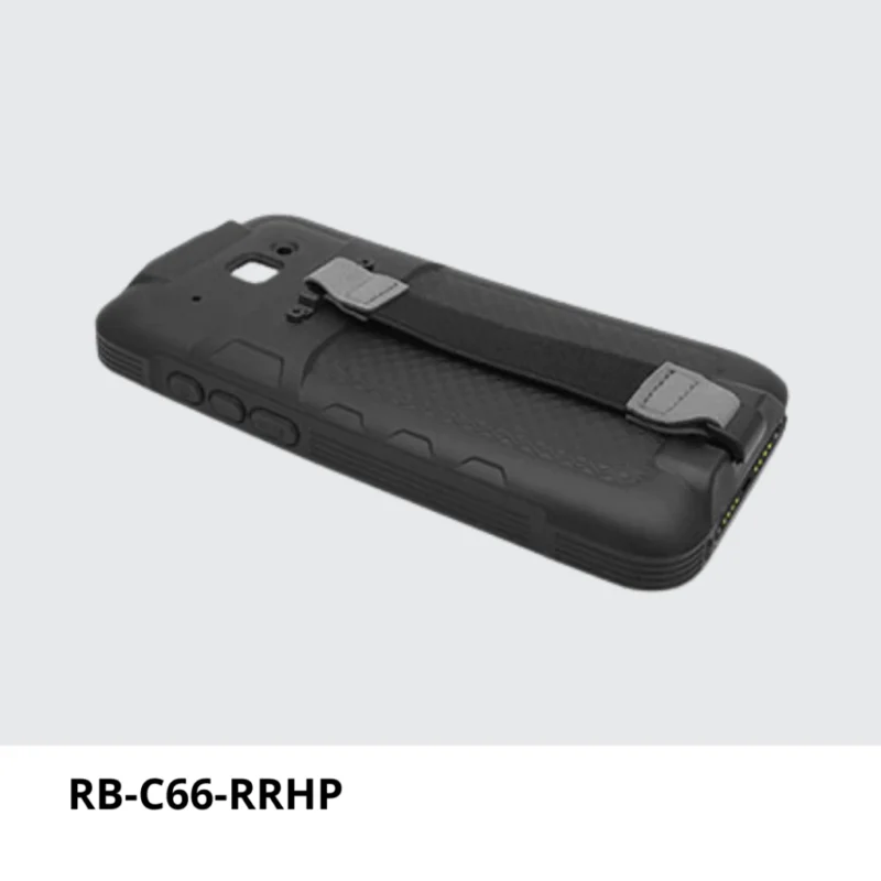 RB-C66-RRHP Protector de goma resistente con correa de mano (Con Pogopin), puede instalarse en el C66 y cargarse mediante la base CRD-C66-RBC