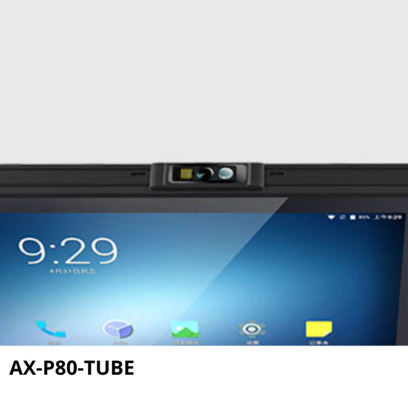 AX-P80-TUBE Tablet Industrial con lector RFID UHF y escáner láser