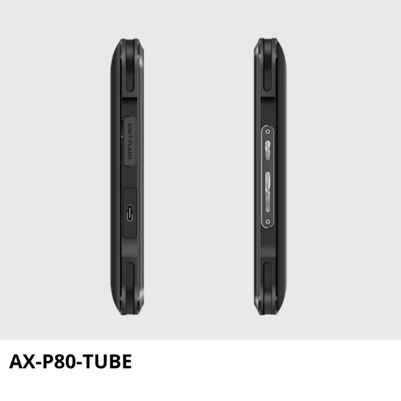 AX-P80-TUBE Tablet Industrial con lector RFID UHF y escáner láser