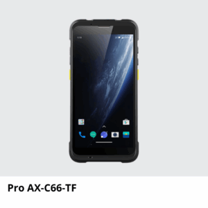 Pro AX-C66-TF Computadora móvil con lector biométrico y escáner láser 1D y 2D