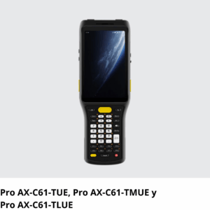 Pro AX-C61-TUE Lector RFID UHF con pistola extraíble y escáner láser 1D y 2D (Pro AX-C61-TUE, Pro AX-C61-TMUE y Pro AX-C61-TLUE)