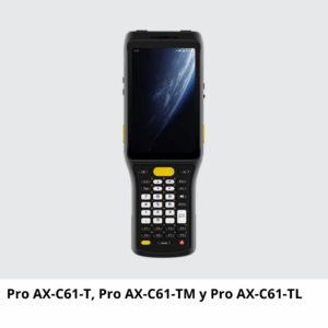 Pro AX-C61-T Computadora Portátil con escáner láser 1D y 2D y diferentes configuraciones de teclado (Pro AX-C61-TM y Pro AX-C61-TL)