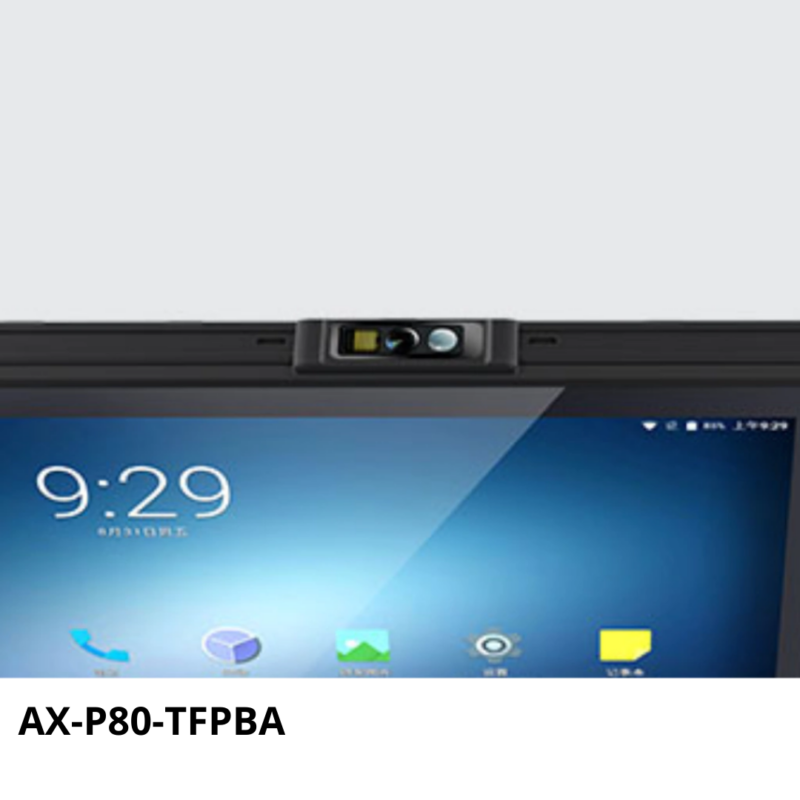 66 AX-P80-TFPBA Tablet Industrial con escáner láser y lector biométrico A600