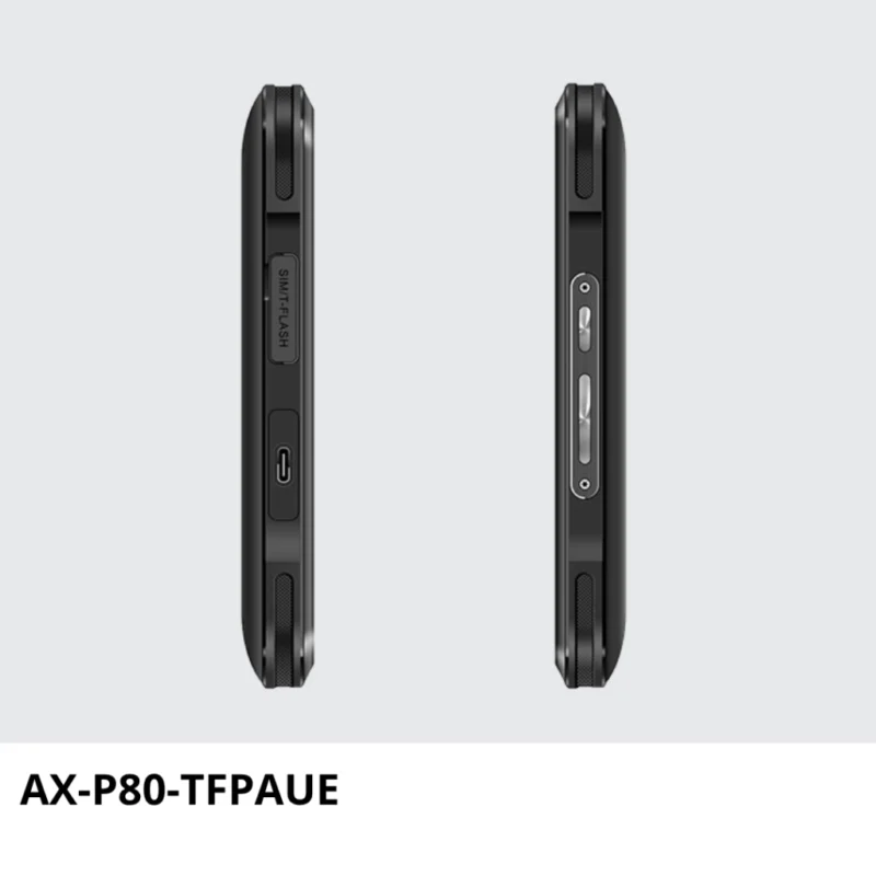 AX-P80-TFPAUE Tablet Industrial con lector UHF RFID, sensor biométrico y escáner laser 1D y 2D
