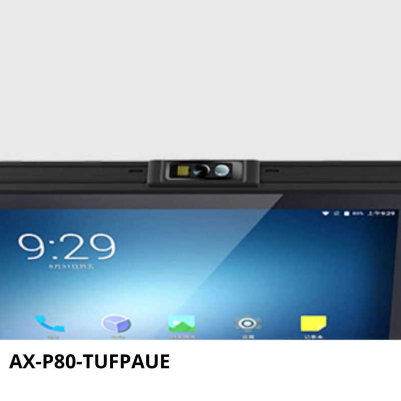 AX-P80-TUFPAUE Tablet Industrial con lector RFID UHF y senesor biométrico y escáner laser 1D y 2D