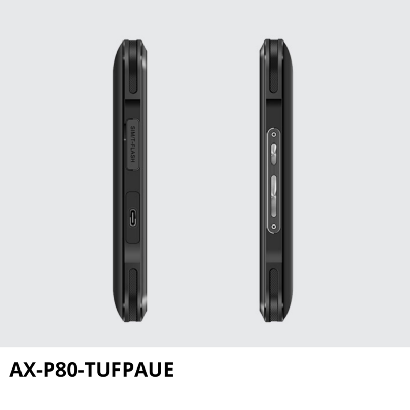 AX-P80-TUFPAUE Tablet Industrial con lector RFID UHF y senesor biométrico y escáner laser 1D y 2D