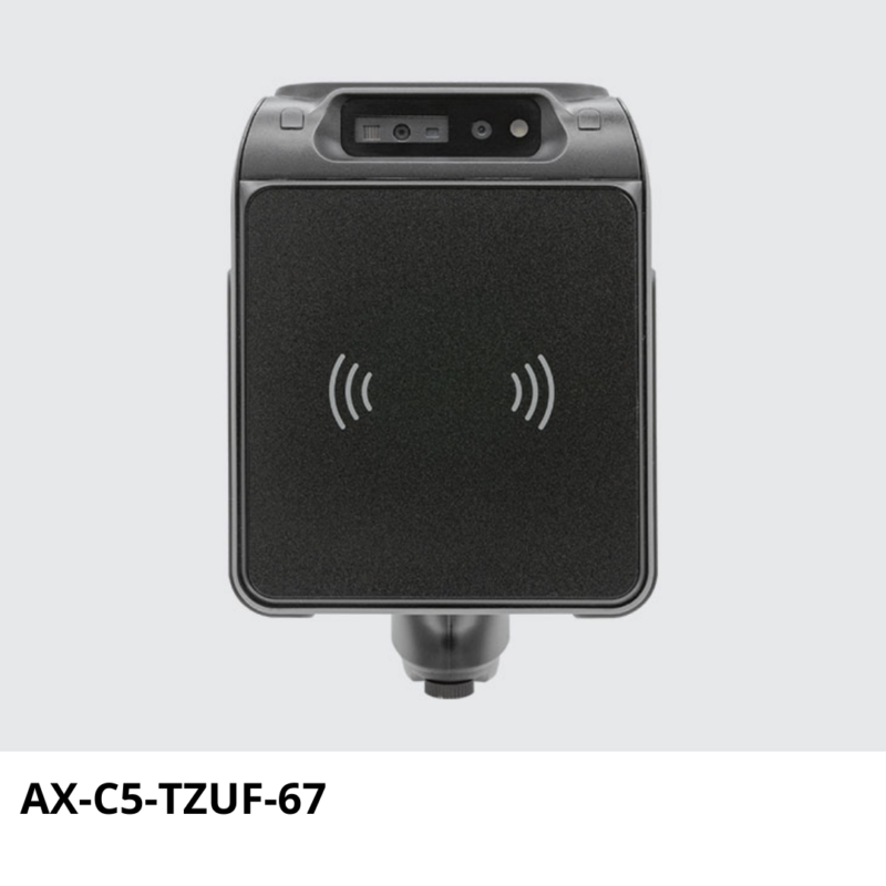 AX-C5-TZUF Lector RFID UHF con escáner láser 1D y 2D de alcance máximo de 40cm (AX-C5-TZUF-67 y AX-C5-TZUF-134)