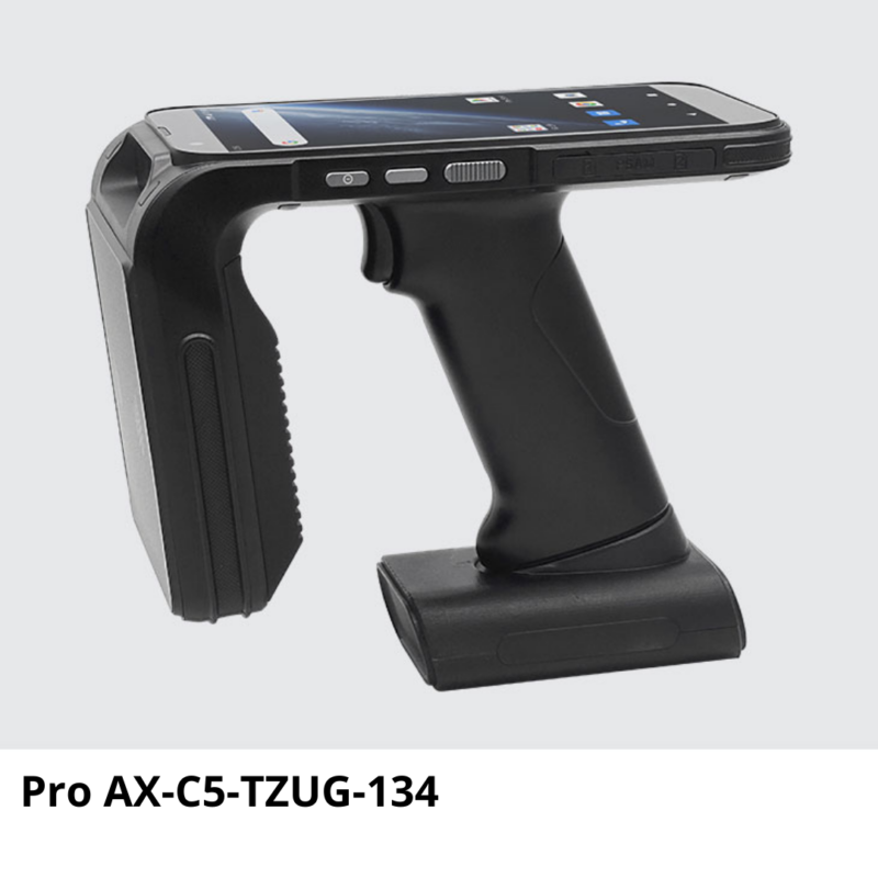 86 Pro AX-C5-TZUG Computadora móvil con antena UHF RFID, brújula giroscópica y escáner láser 1D y 2D Pro (AX-C5-TZUGN)