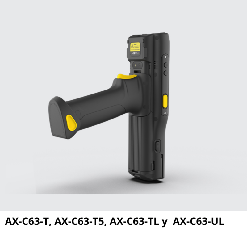 AX-C63-T Computadora Portátil con escáner láser 1D y 2D y diferentes configuraciones de teclado (AX-C63-T5, AX-C63-TL y AX-C63-UL)