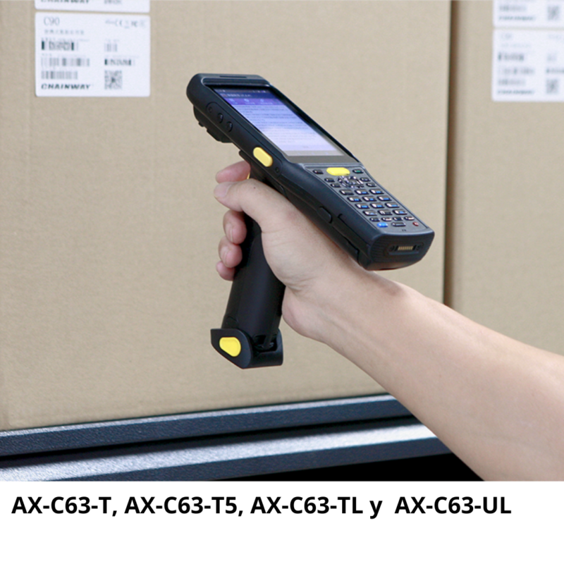 AX-C63-T Computadora Portátil con escáner láser 1D y 2D y diferentes configuraciones de teclado (AX-C63-T5, AX-C63-TL y AX-C63-UL)
