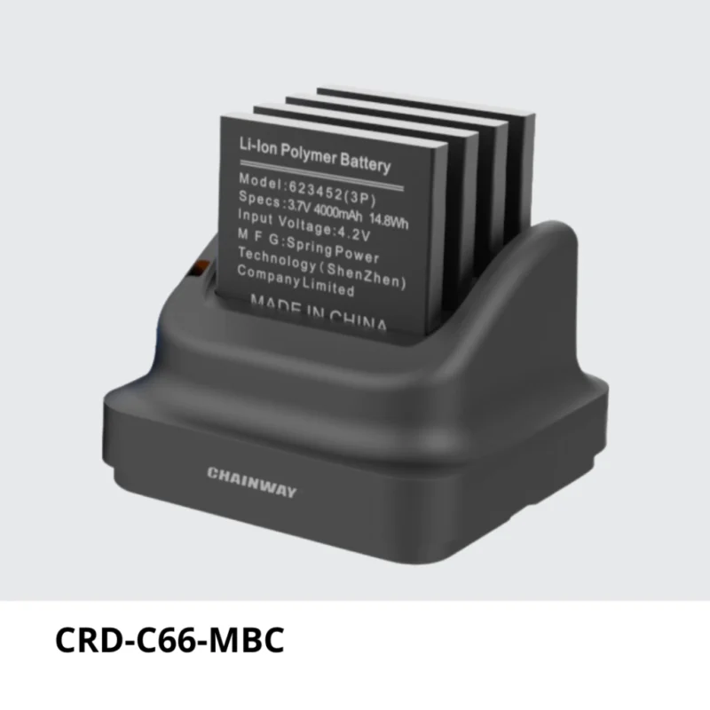 CRD-C66-MBC Carga la batería 4,300mAh solamente, hasta 4 ranuras