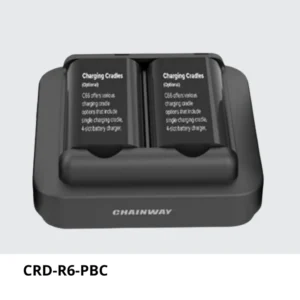 CRD-R6-PBC Carga sólo la batería de la pistola, cuenta con 2 ranuras